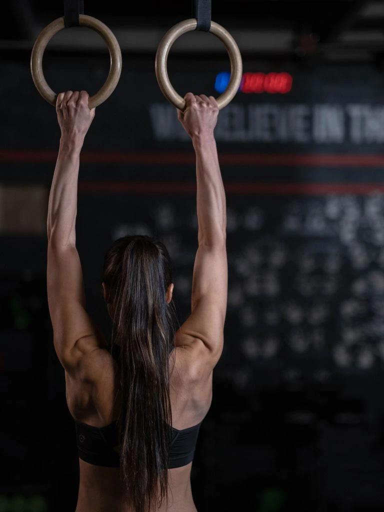 Dana Okafor — 2x CrossFit Games semifinalist, photographed in her training facility.